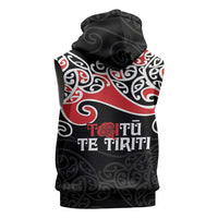Aotearoa Toitu Te Tiriti Sleeveless Hoodie New Zealand Stand Together Stand Stronger LT9 - Polynesian Pride
