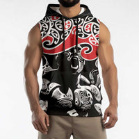 Aotearoa Toitu Te Tiriti Sleeveless Hoodie New Zealand Stand Together Stand Stronger LT9 - Polynesian Pride