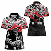 Aotearoa Toitu Te Tiriti Women Polo Shirt New Zealand Stand Together Stand Stronger LT9 - Polynesian Pride