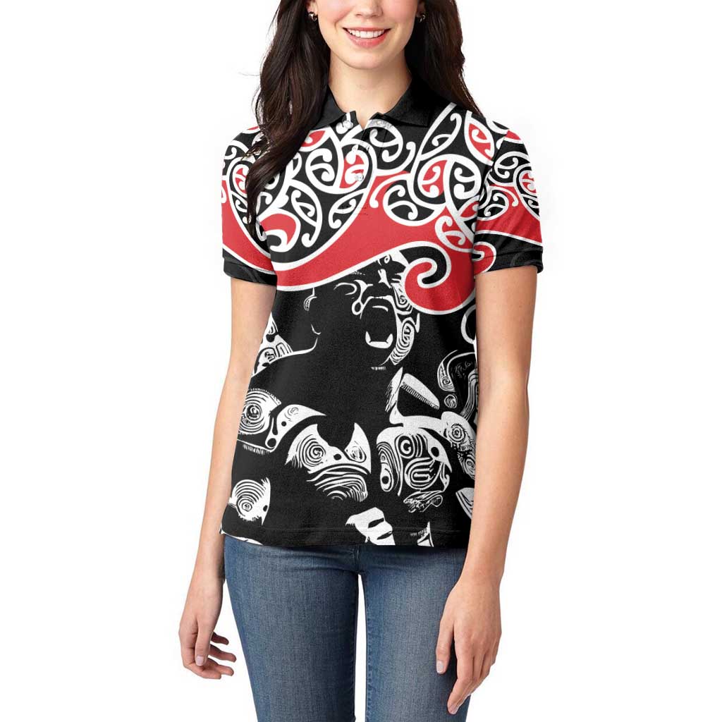 Aotearoa Toitu Te Tiriti Women Polo Shirt New Zealand Stand Together Stand Stronger LT9 - Polynesian Pride