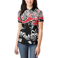 Aotearoa Toitu Te Tiriti Women Polo Shirt New Zealand Stand Together Stand Stronger LT9 - Polynesian Pride