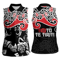 Aotearoa Toitu Te Tiriti Women Sleeveless Polo Shirt New Zealand Stand Together Stand Stronger LT9 - Polynesian Pride