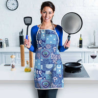 Federated States of Micronesia Merry Christmas Apron Pacific Patchwork Xmas Vibes - Polynesian Pride