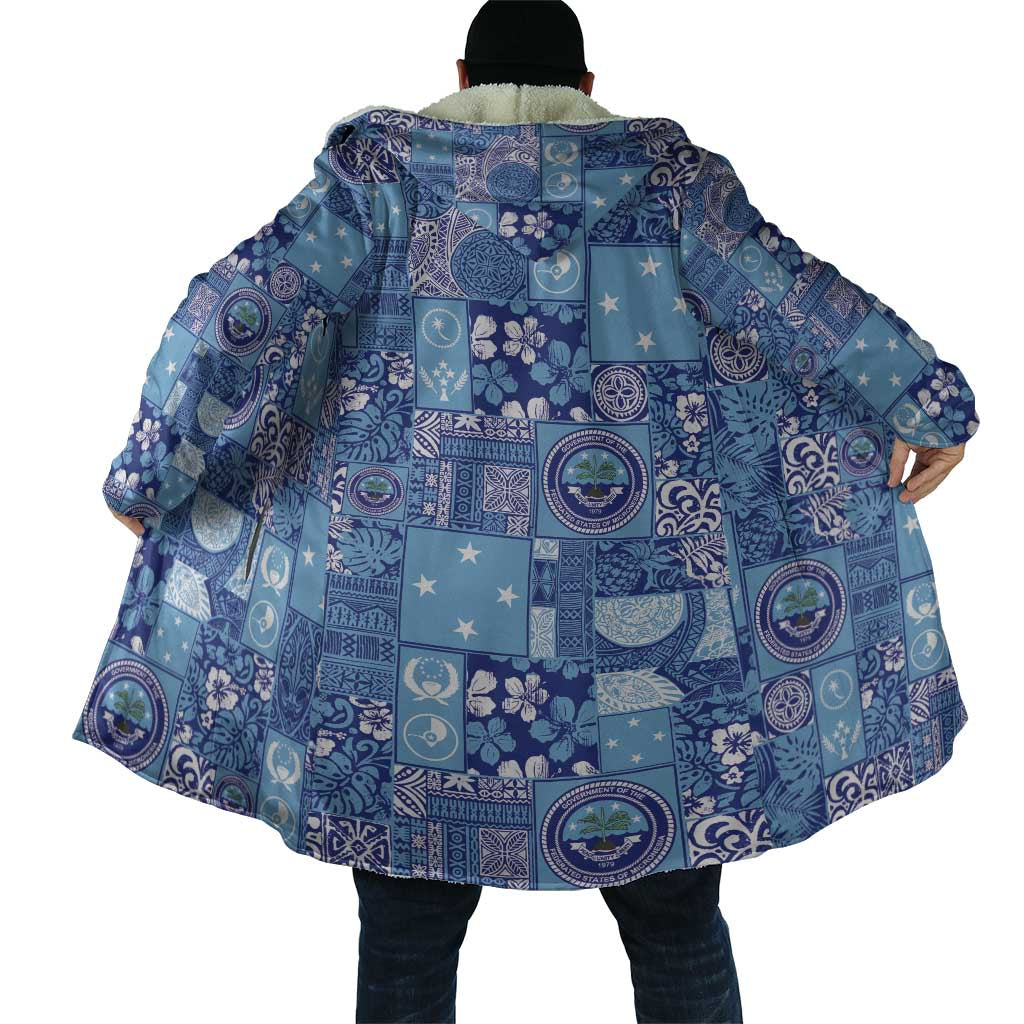 Federated States of Micronesia Merry Christmas Cloak Pacific Patchwork Xmas Vibes - Polynesian Pride