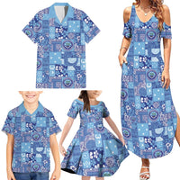 Federated States of Micronesia Merry Christmas Family Matching Summer Maxi Dress and Hawaiian Shirt Pacific Patchwork Xmas Vibes LT9 - Polynesian Pride