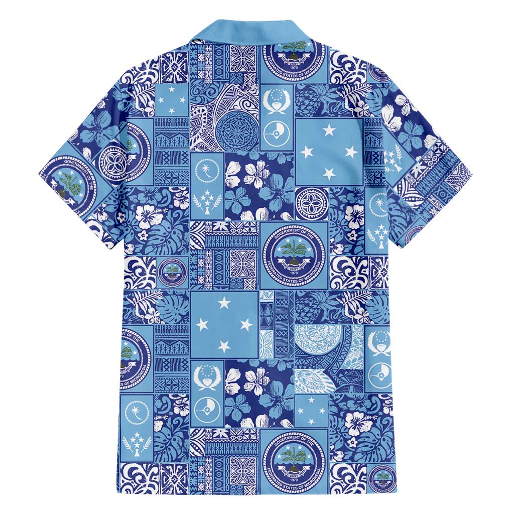 Federated States of Micronesia Merry Christmas Family Matching Summer Maxi Dress and Hawaiian Shirt Pacific Patchwork Xmas Vibes LT9 - Polynesian Pride