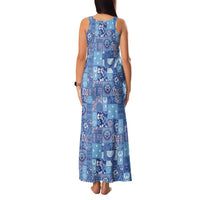 Federated States of Micronesia Merry Christmas Family Matching Tank Maxi Dress and Hawaiian Shirt Pacific Patchwork Xmas Vibes LT9 - Polynesian Pride