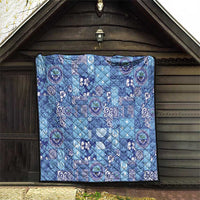 Federated States of Micronesia Merry Christmas Quilt Pacific Patchwork Xmas Vibes - Polynesian Pride