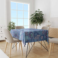 Federated States of Micronesia Merry Christmas Tablecloth Pacific Patchwork Xmas Vibes - Polynesian Pride