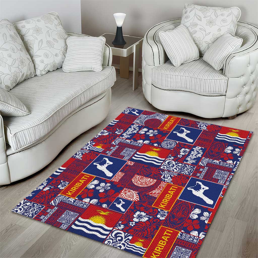 Kiribati Tekeraoi n te Kiritimati Area Rug Pacific Patchwork Xmas Vibes - Polynesian Pride
