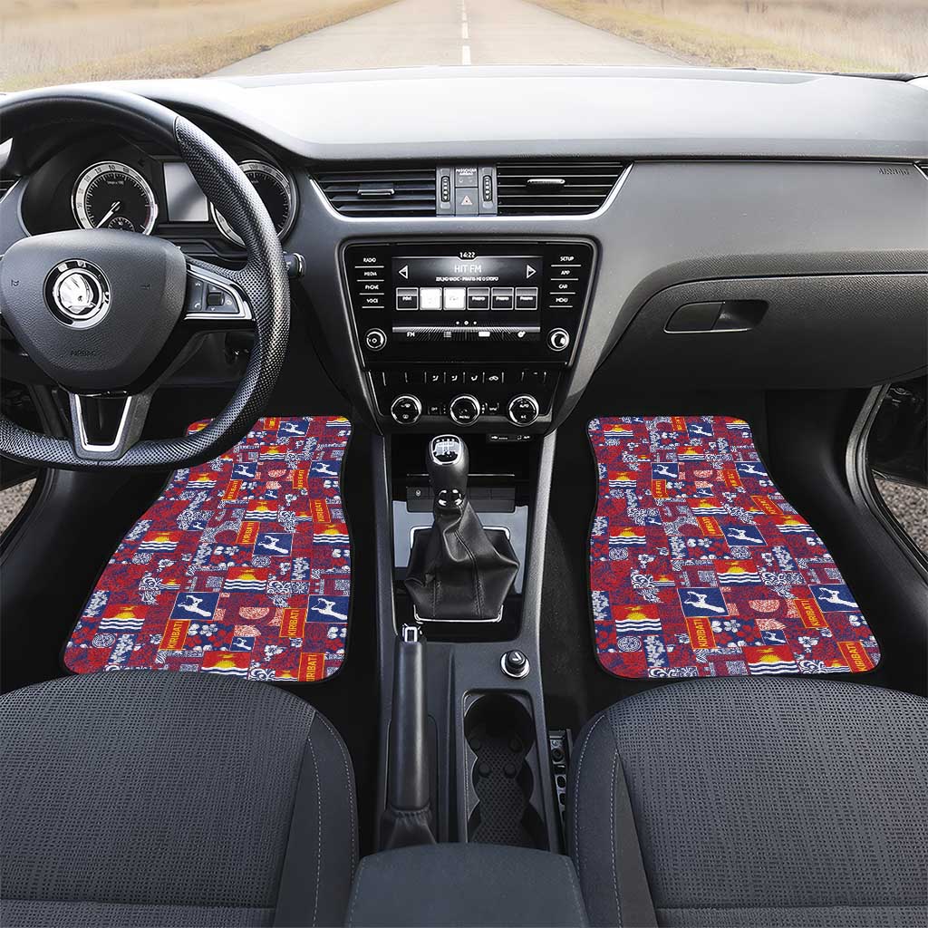 Kiribati Tekeraoi n te Kiritimati Car Mats Pacific Patchwork Xmas Vibes - Polynesian Pride