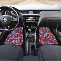 Kiribati Tekeraoi n te Kiritimati Car Mats Pacific Patchwork Xmas Vibes - Polynesian Pride