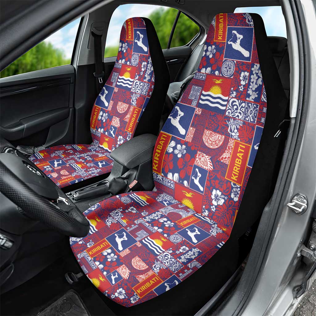 Kiribati Tekeraoi n te Kiritimati Car Seat Cover Pacific Patchwork Xmas Vibes LT9 - Polynesian Pride