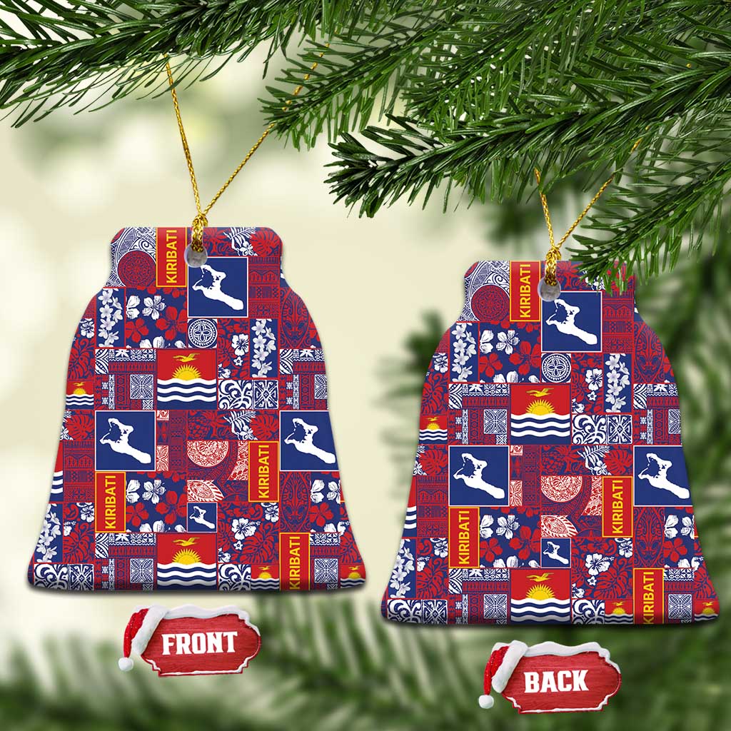 Kiribati Tekeraoi n te Kiritimati Ceramic Ornament Pacific Patchwork Xmas Vibes - Polynesian Pride