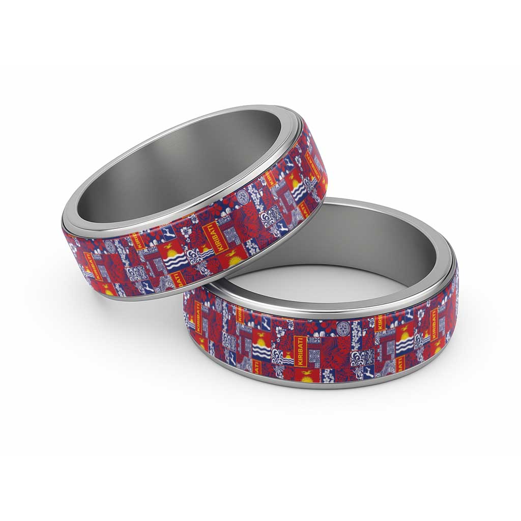 Kiribati Tekeraoi n te Kiritimati Classic Ring Pacific Patchwork Xmas Vibes - Polynesian Pride