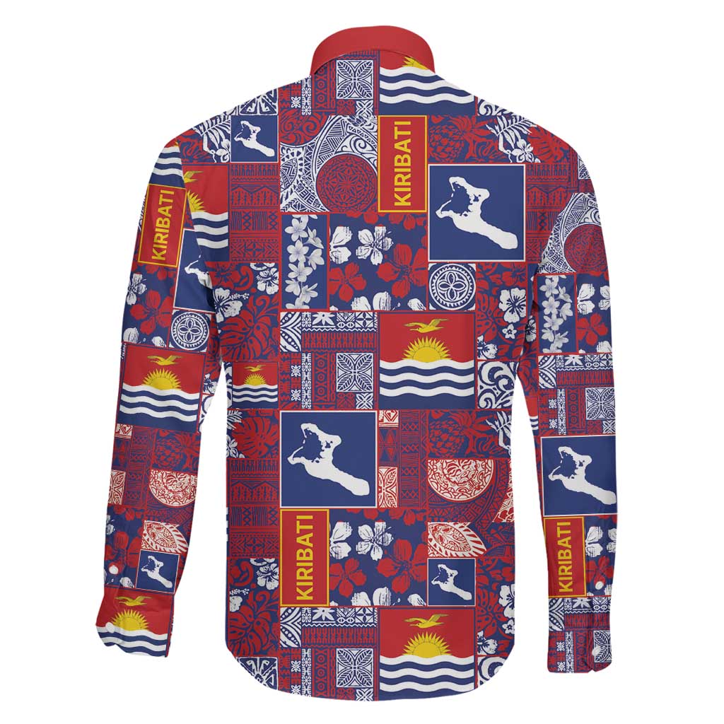 Kiribati Tekeraoi n te Kiritimati Family Matching Off The Shoulder Long Sleeve Dress and Hawaiian Shirt Pacific Patchwork Xmas Vibes LT9 - Polynesian Pride