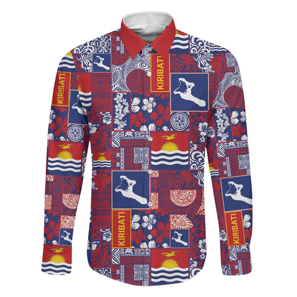 Kiribati Tekeraoi n te Kiritimati Family Matching Tank Maxi Dress and Hawaiian Shirt Pacific Patchwork Xmas Vibes - Polynesian Pride