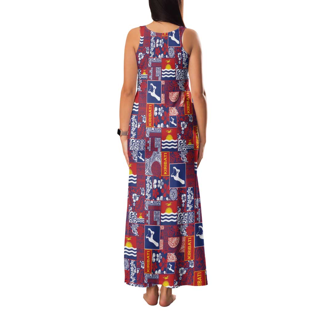 Kiribati Tekeraoi n te Kiritimati Family Matching Tank Maxi Dress and Hawaiian Shirt Pacific Patchwork Xmas Vibes - Polynesian Pride