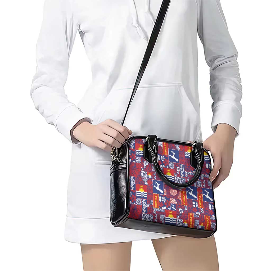 Kiribati Tekeraoi n te Kiritimati Shoulder Handbag Pacific Patchwork Xmas Vibes - Polynesian Pride