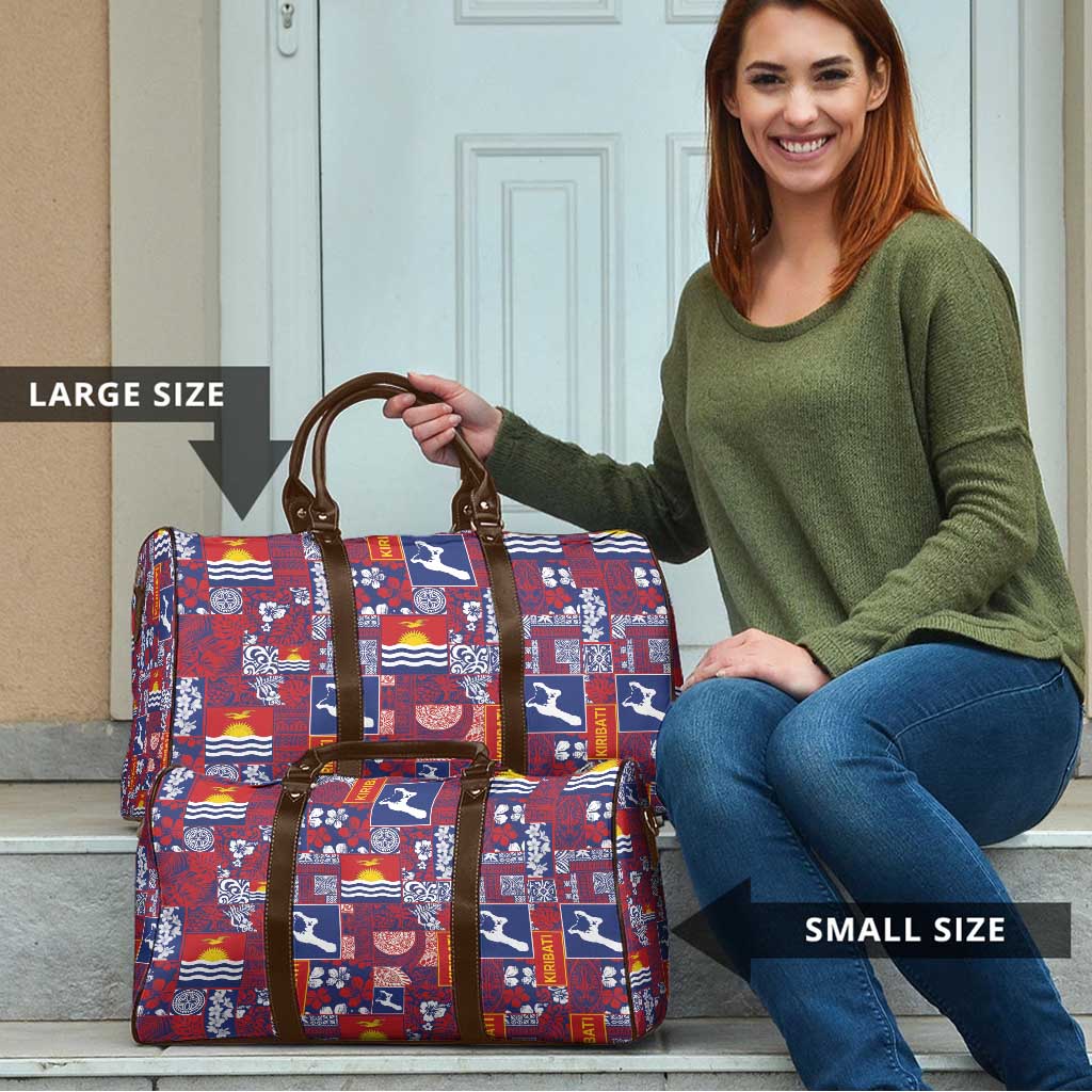 Kiribati Tekeraoi n te Kiritimati Travel Bag Pacific Patchwork Xmas Vibes - Polynesian Pride
