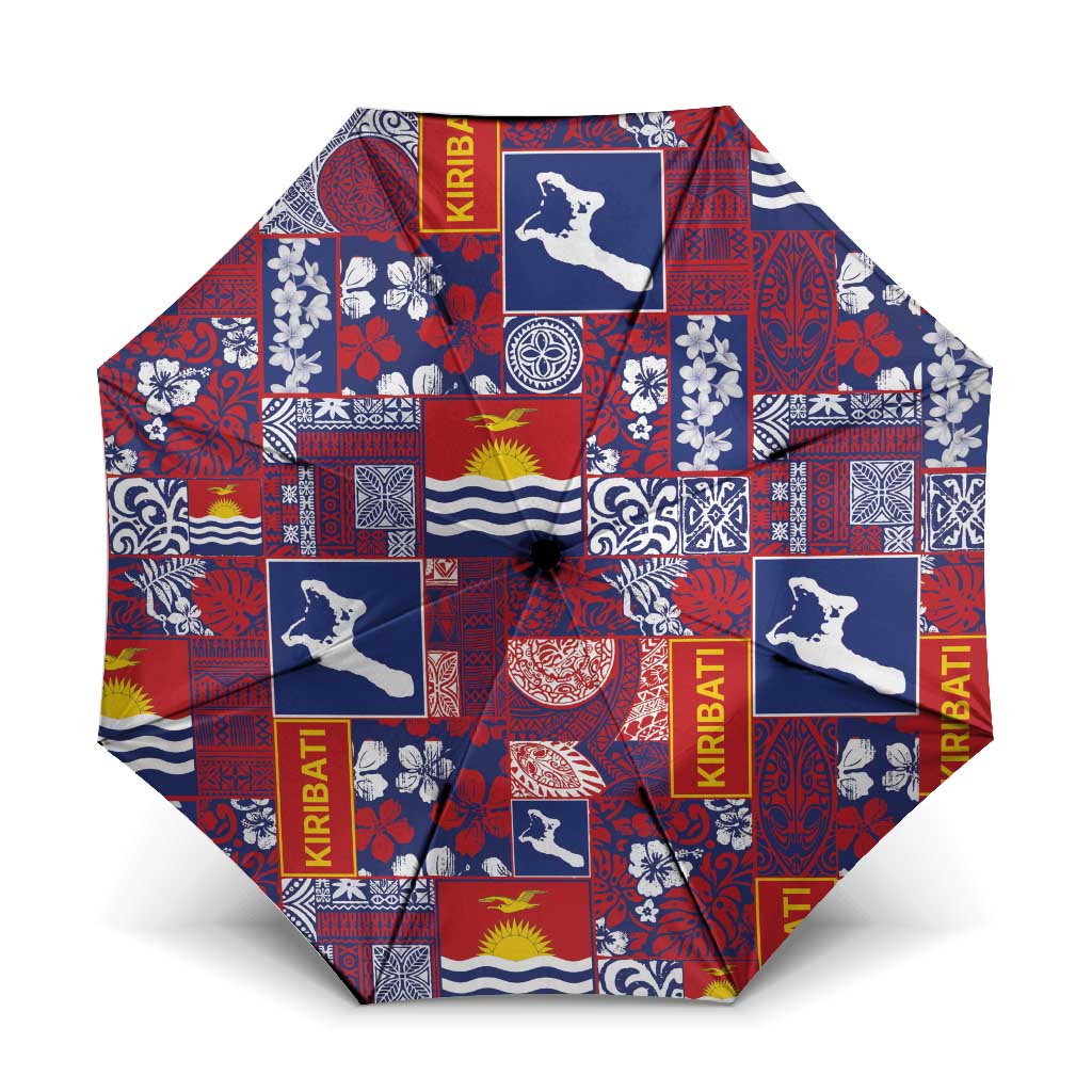 Kiribati Tekeraoi n te Kiritimati Umbrella Pacific Patchwork Xmas Vibes - Polynesian Pride
