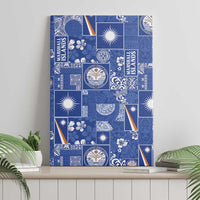 Marshall Islands Merry Christmas Canvas Wall Art Pacific Patchwork Xmas Vibes LT9 - Polynesian Pride