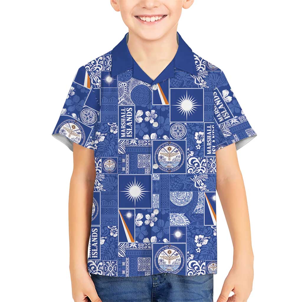 Marshall Islands Merry Christmas Hawaiian Shirt Pacific Patchwork Xmas Vibes - Polynesian Pride