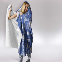 Marshall Islands Merry Christmas Hooded Blanket Pacific Patchwork Xmas Vibes - Polynesian Pride