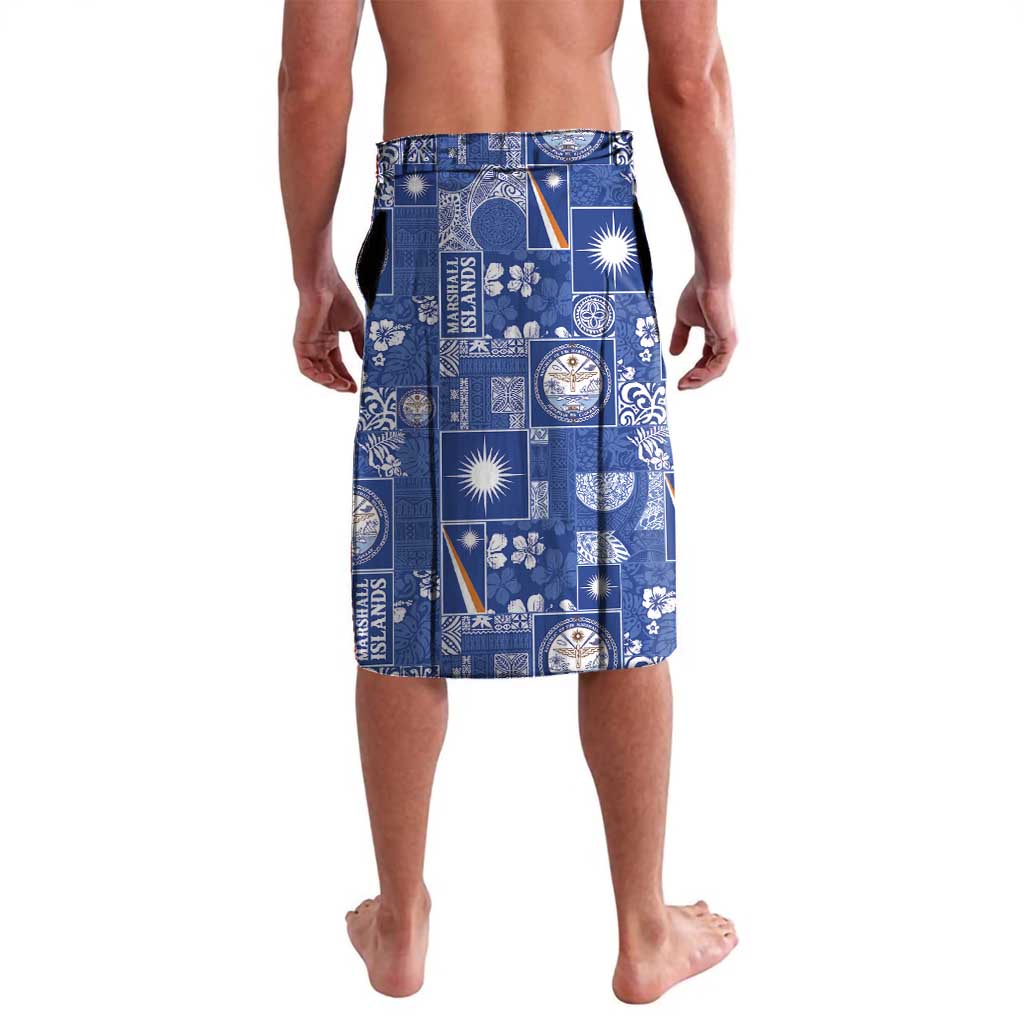 Marshall Islands Merry Christmas Lavalava Pacific Patchwork Xmas Vibes - Polynesian Pride