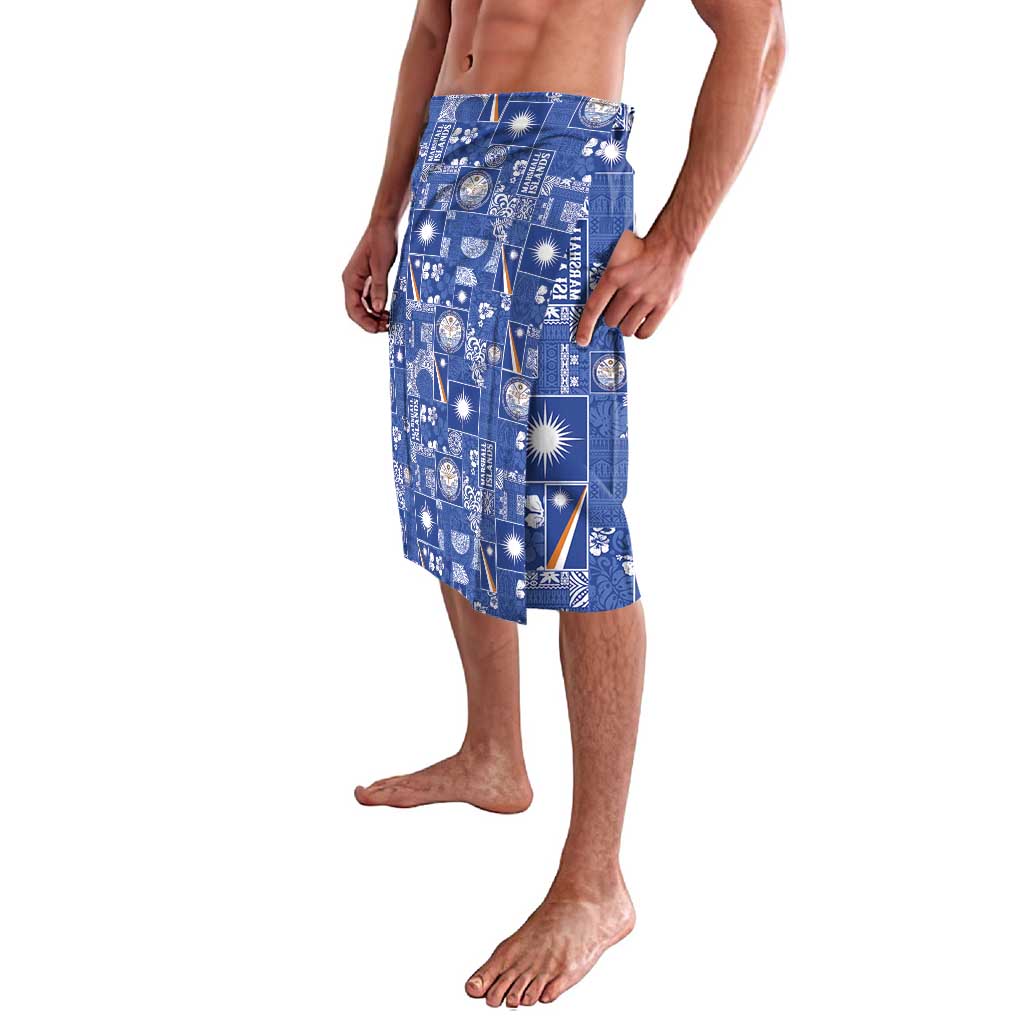 Marshall Islands Merry Christmas Lavalava Pacific Patchwork Xmas Vibes - Polynesian Pride
