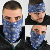 Marshall Islands Merry Christmas Neck Gaiter Pacific Patchwork Xmas Vibes - Polynesian Pride