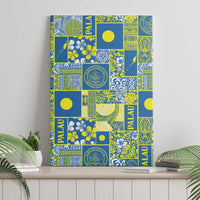 Palau Ungil Kurismas Canvas Wall Art Pacific Patchwork Xmas Vibes - Polynesian Pride