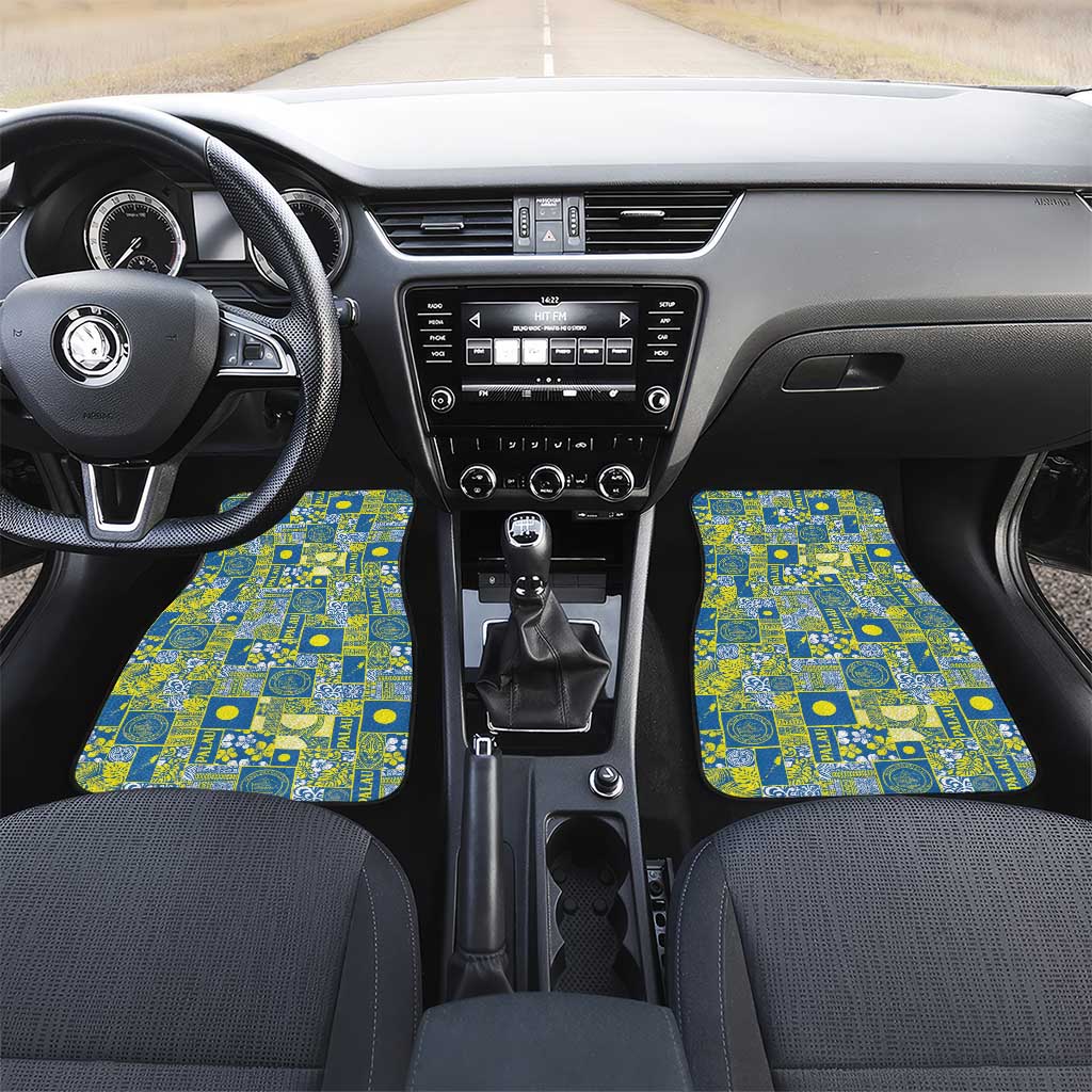 Palau Ungil Kurismas Car Mats Pacific Patchwork Xmas Vibes - Polynesian Pride