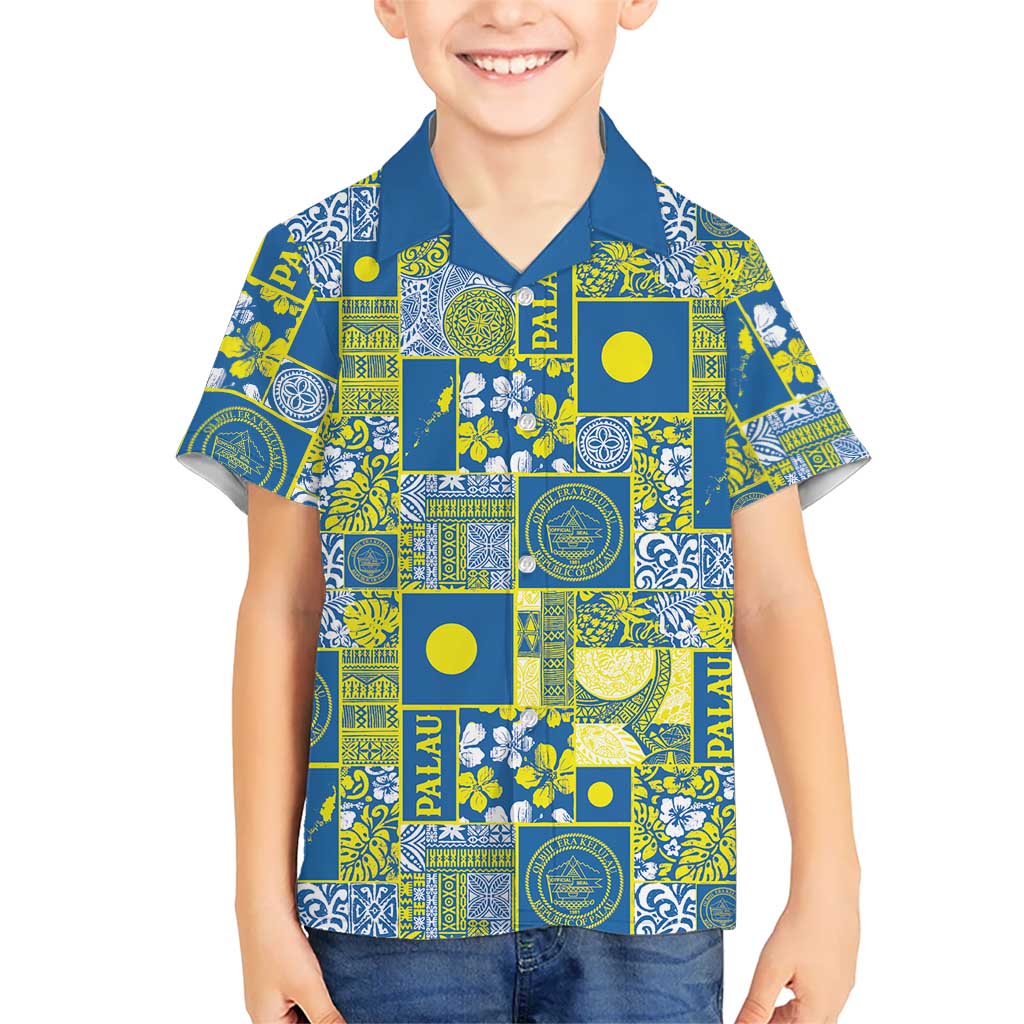 Palau Ungil Kurismas Hawaiian Shirt Pacific Patchwork Xmas Vibes - Polynesian Pride