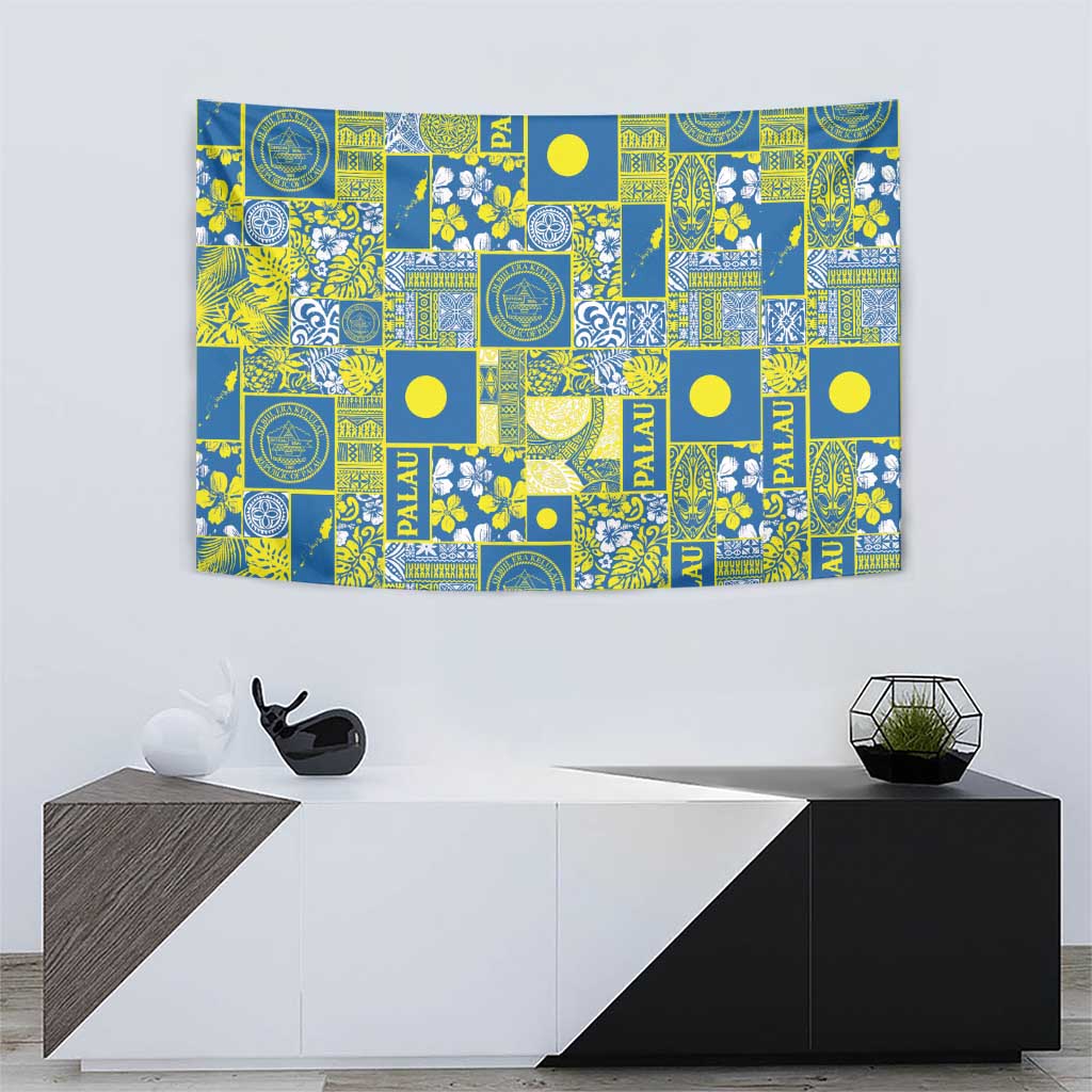 Palau Ungil Kurismas Tapestry Pacific Patchwork Xmas Vibes - Polynesian Pride