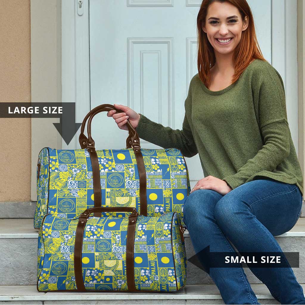 Palau Ungil Kurismas Travel Bag Pacific Patchwork Xmas Vibes - Polynesian Pride