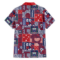 Red Samoa Manuia Le Kerisimasi Hawaiian Shirt Pacific Patchwork Xmas Vibes - Polynesian Pride