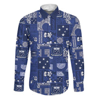 Blue Samoa Manuia Le Kerisimasi Family Matching Summer Maxi Dress and Hawaiian Shirt Pacific Patchwork Xmas Vibes - Polynesian Pride