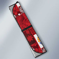 Tahiti Oaoa I Teie Noera Auto Sun Shade Pacific Patchwork Xmas Vibes LT9 - Polynesian Pride