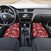 Tahiti Oaoa I Teie Noera Car Mats Pacific Patchwork Xmas Vibes - Polynesian Pride