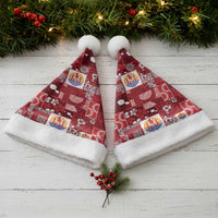 Tahiti Oaoa I Teie Noera Christmas Santa Hat Pacific Patchwork Xmas Vibes LT9 - Polynesian Pride
