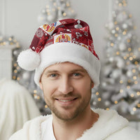 Tahiti Oaoa I Teie Noera Christmas Santa Hat Pacific Patchwork Xmas Vibes LT9 - Polynesian Pride