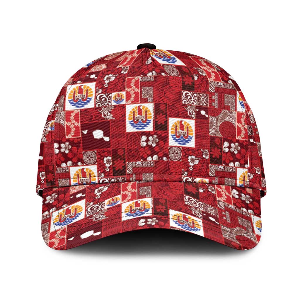 Tahiti Oaoa I Teie Noera Classic Cap Pacific Patchwork Xmas Vibes - Polynesian Pride
