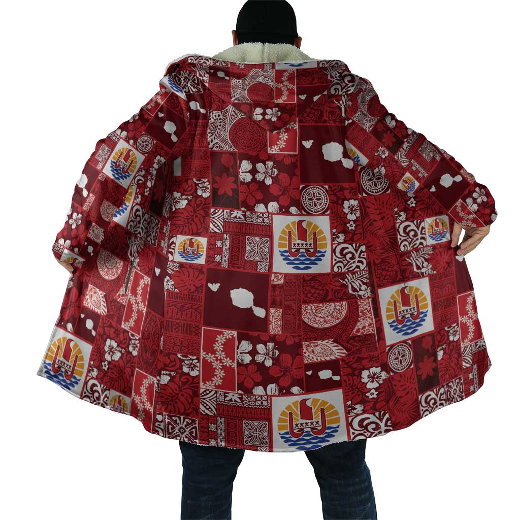 Tahiti Oaoa I Teie Noera Cloak Pacific Patchwork Xmas Vibes - Polynesian Pride