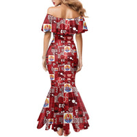 Tahiti Oaoa I Teie Noera Family Matching Mermaid Dress and Hawaiian Shirt Pacific Patchwork Xmas Vibes LT9 - Polynesian Pride