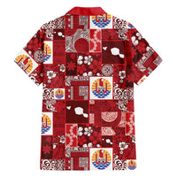Tahiti Oaoa I Teie Noera Family Matching Off Shoulder Maxi Dress and Hawaiian Shirt Pacific Patchwork Xmas Vibes LT9 - Polynesian Pride