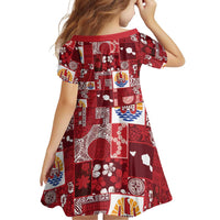 Tahiti Oaoa I Teie Noera Family Matching Tank Maxi Dress and Hawaiian Shirt Pacific Patchwork Xmas Vibes LT9 - Polynesian Pride