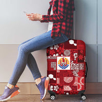 Tahiti Oaoa I Teie Noera Luggage Cover Pacific Patchwork Xmas Vibes LT9 - Polynesian Pride