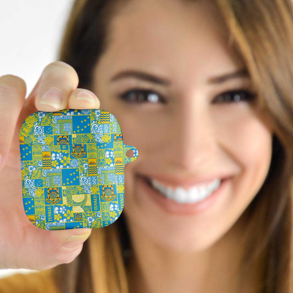 Tuvalu Manuia te Kilisimasi AirPods Case Pacific Patchwork Xmas Vibes - Polynesian Pride