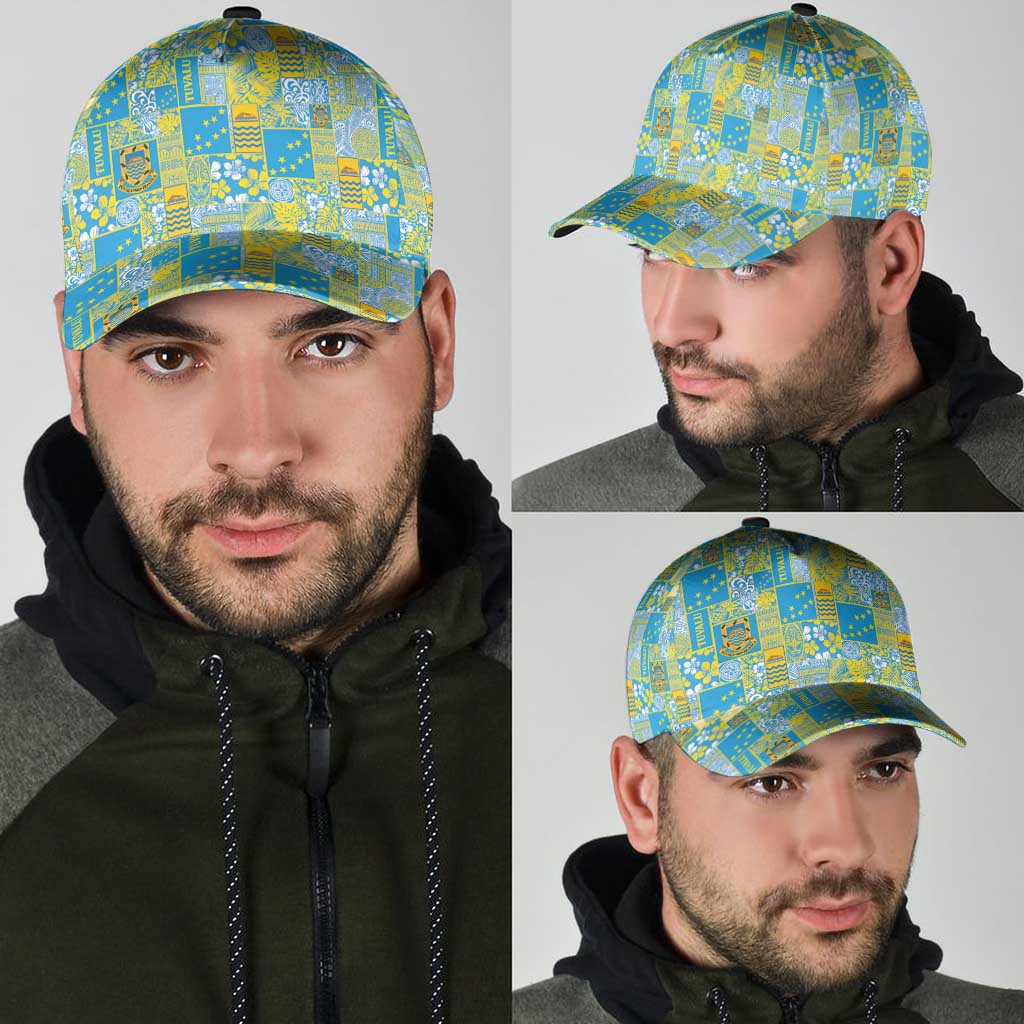 Tuvalu Manuia te Kilisimasi Classic Cap Pacific Patchwork Xmas Vibes - Polynesian Pride